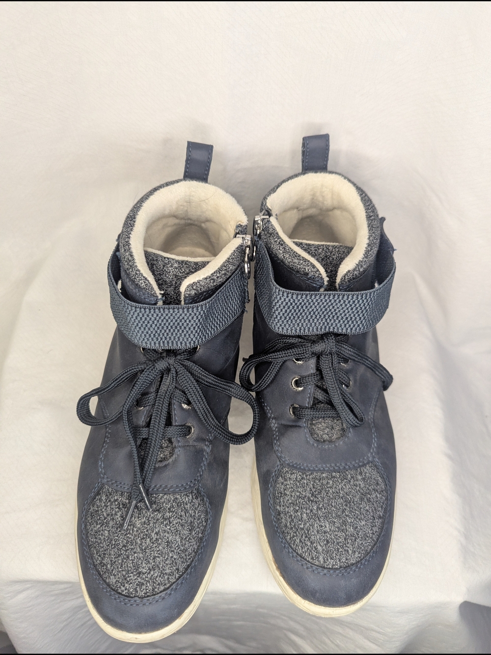 🌈Sporto Navy Gray High-Top Sneakers - Picture 8 of 10